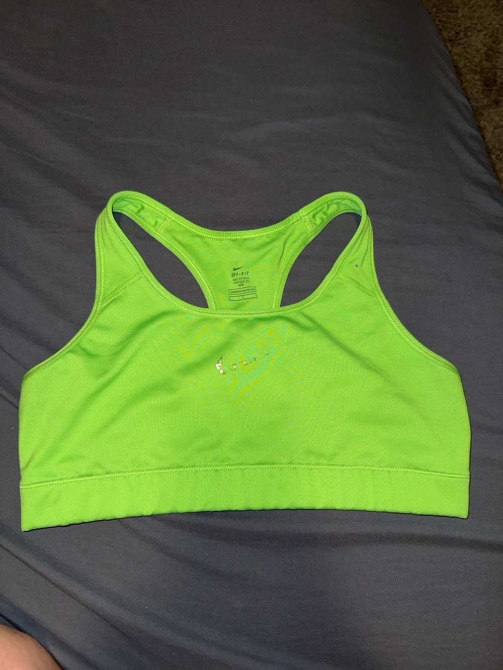 Nike Neon Green Racerback Sports Bra